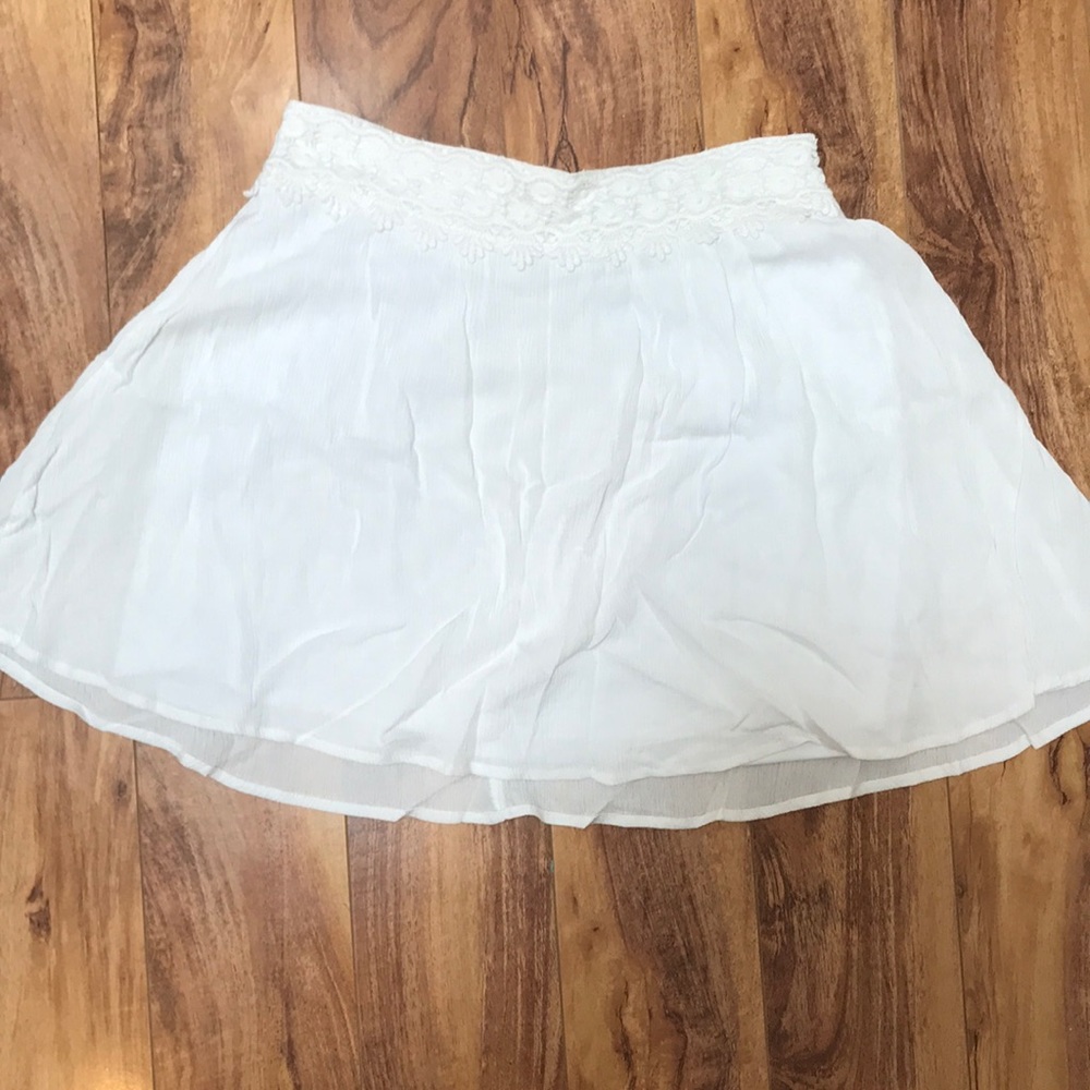 White summery skater skirt
